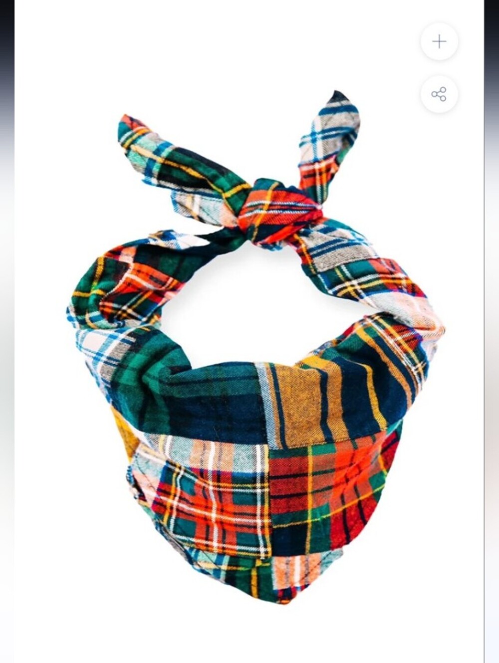 Kiel James Patrick Multi-Color Plaid Bandana Worm One Time For 20 Min